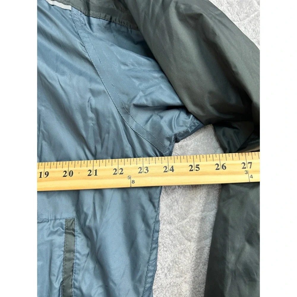Viking Windigo Packable Rain Jacket‎ Mens Large Blue Black Hooded Windbreaker L